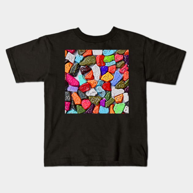 Rocky Textures Kids T-Shirt by Art by Ergate